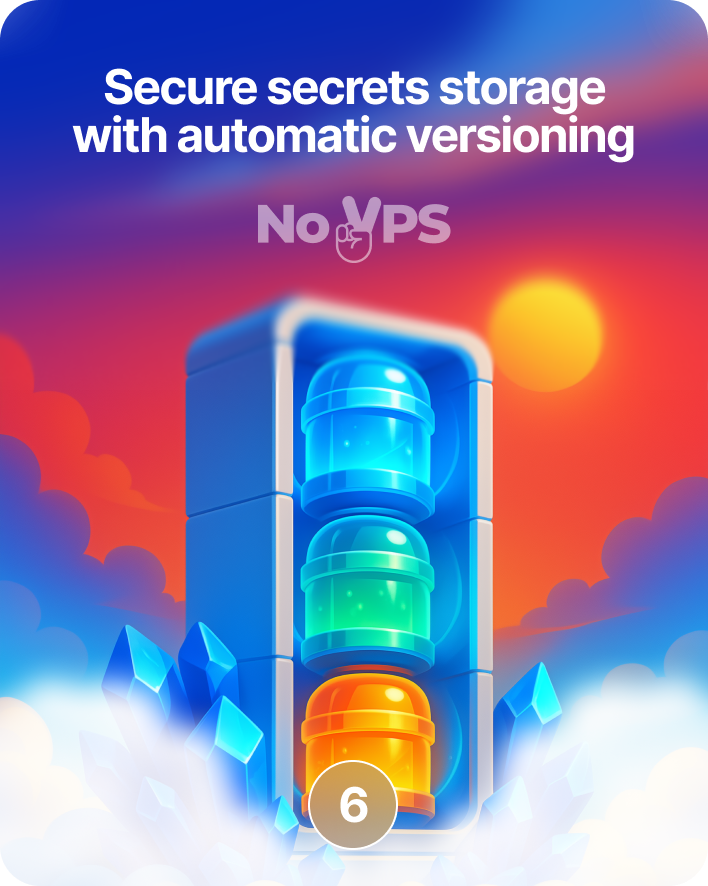 Secure secrets storage with automatic versioning